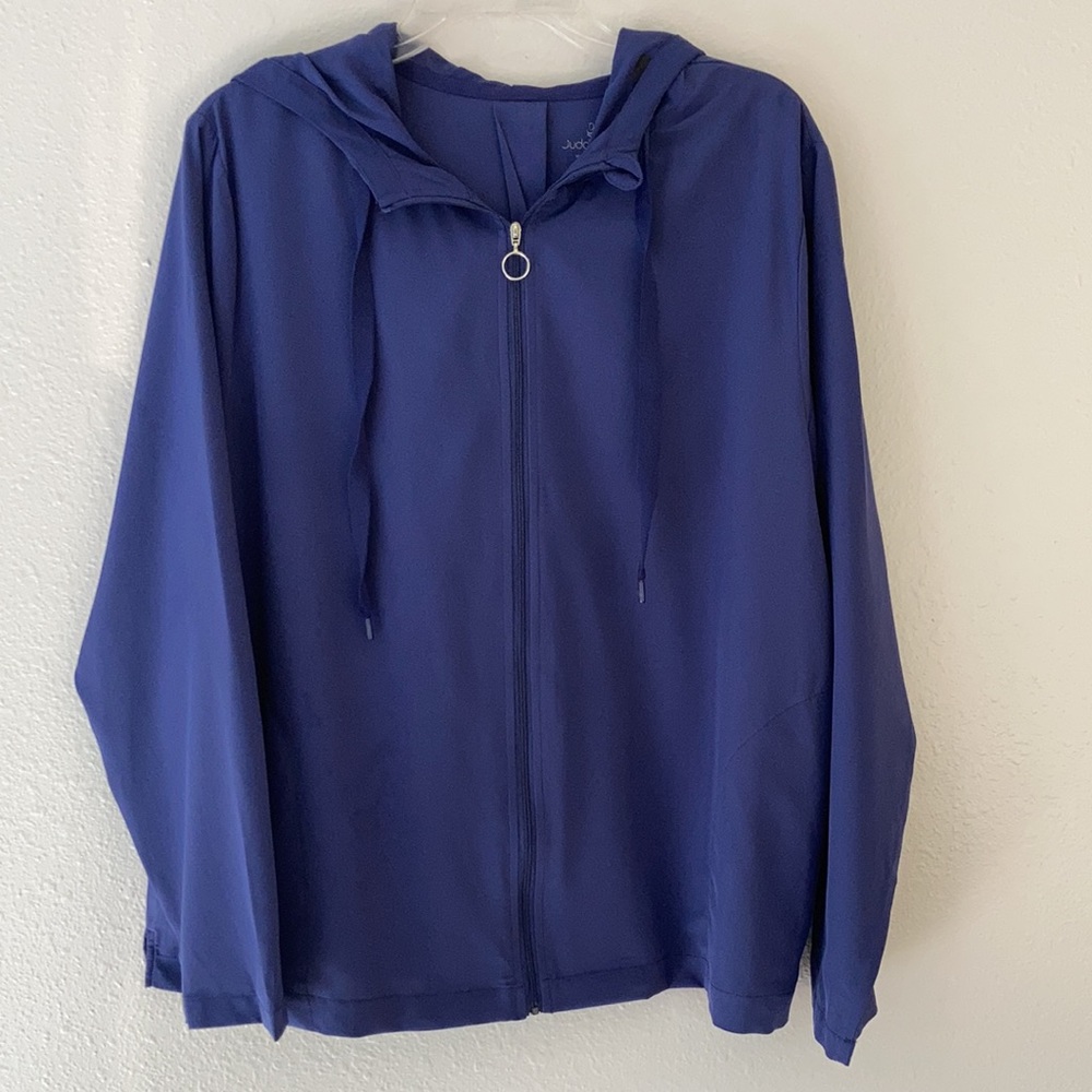Cuddl Duds Stretch Woven Zip-Up Hoodie - Picture 2 of 4